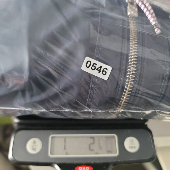 Athleta Womens Navy Blue Zip Front Drawstring Chill Bomber Jacket Size M - Picture 13 of 13